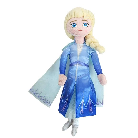 Disney Toys Disney Store Just Play Frozen Elsa Plush Doll Stuffed Toy Inches Baby Doll